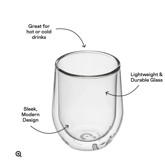 Corkcicle Stemless Glass Set of 2 New in Gift Box 12oz Glasses - Picture 4 of 4